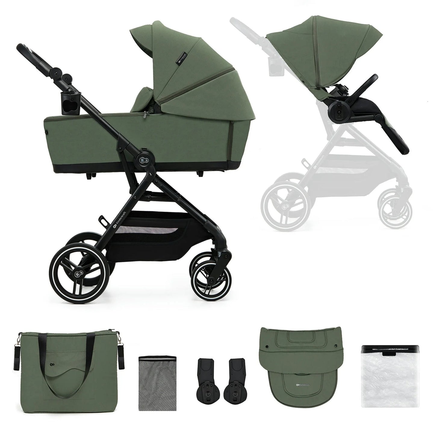 Kinderkraft Yoxi | Carrito bebé 2 piezas