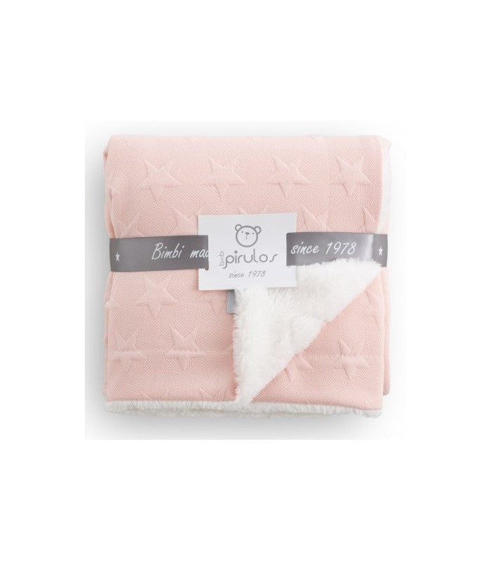 BimBidreams | Manta Doble Cara New Stars 80X110 | color rosa