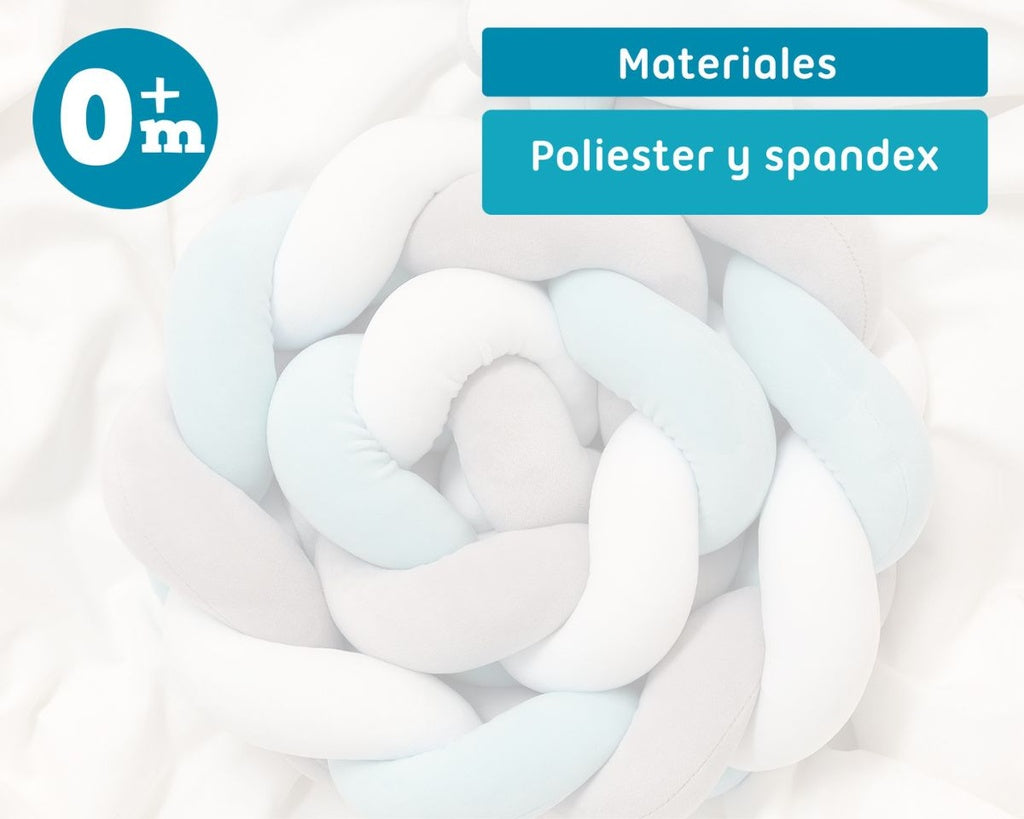 KIOKIDS | PROTECTOR PARA CUNA 150CM | TRENZA