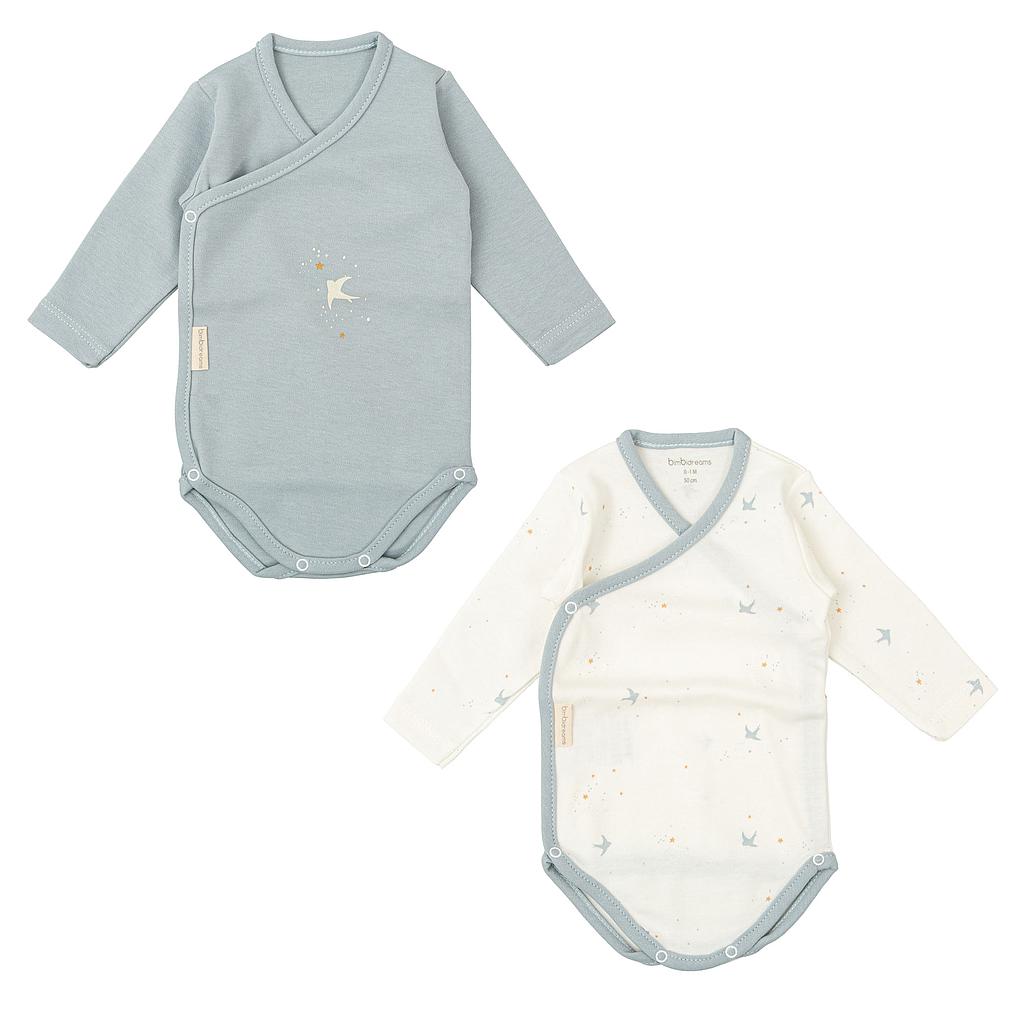 Bimbidreams | Body bebé manga larga pack 2 Spring