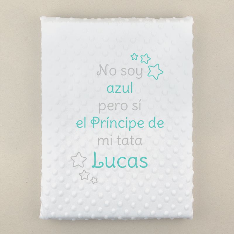 Manta Cuento con tu propia frase BLANCO