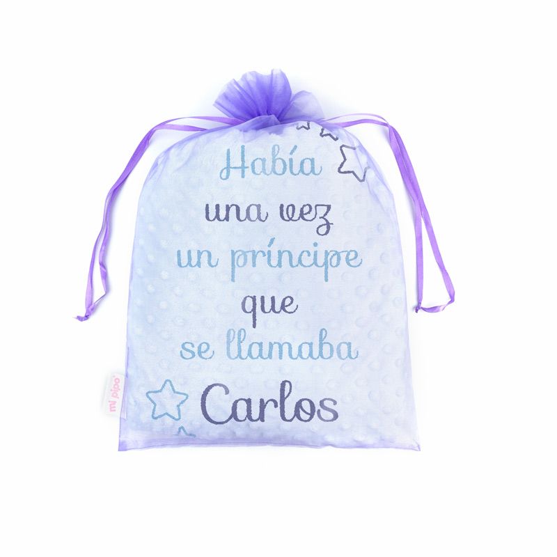 Manta Cuento con tu propia frase azul