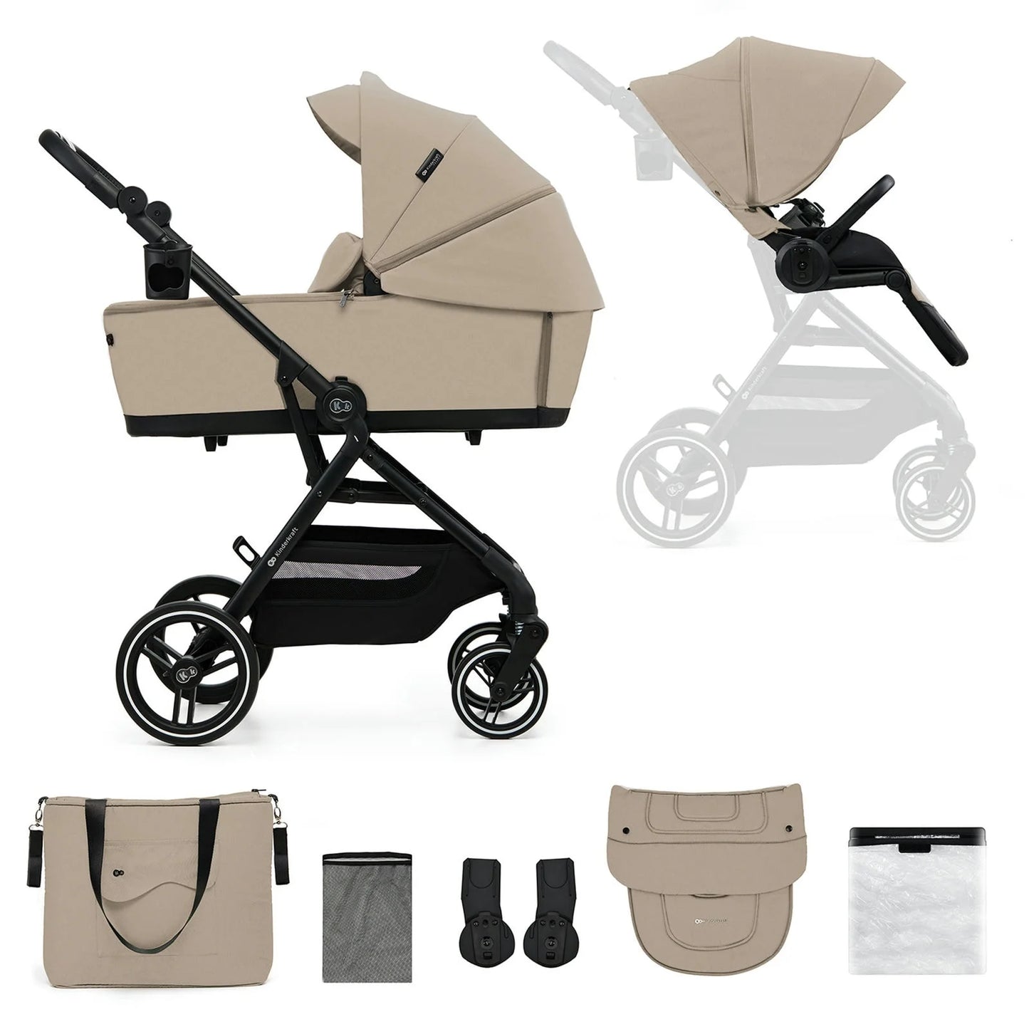 Kinderkraft Yoxi | Carrito bebé 2 piezas