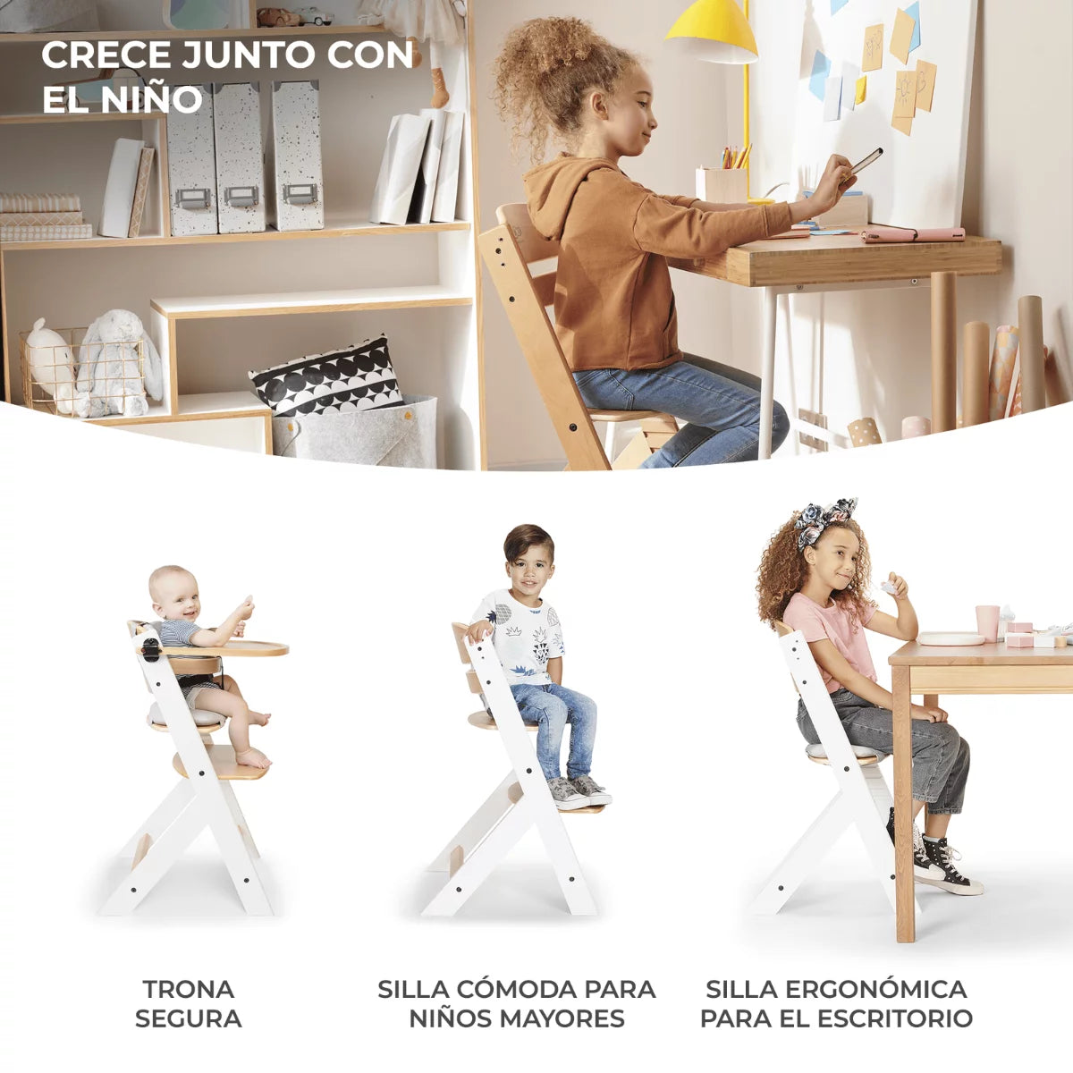 Kinderkraft Enock | Trona madera