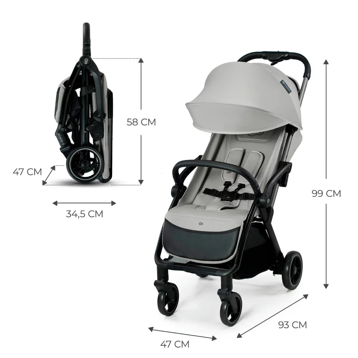 Kinderkraft Apino | Silla de paseo ligera