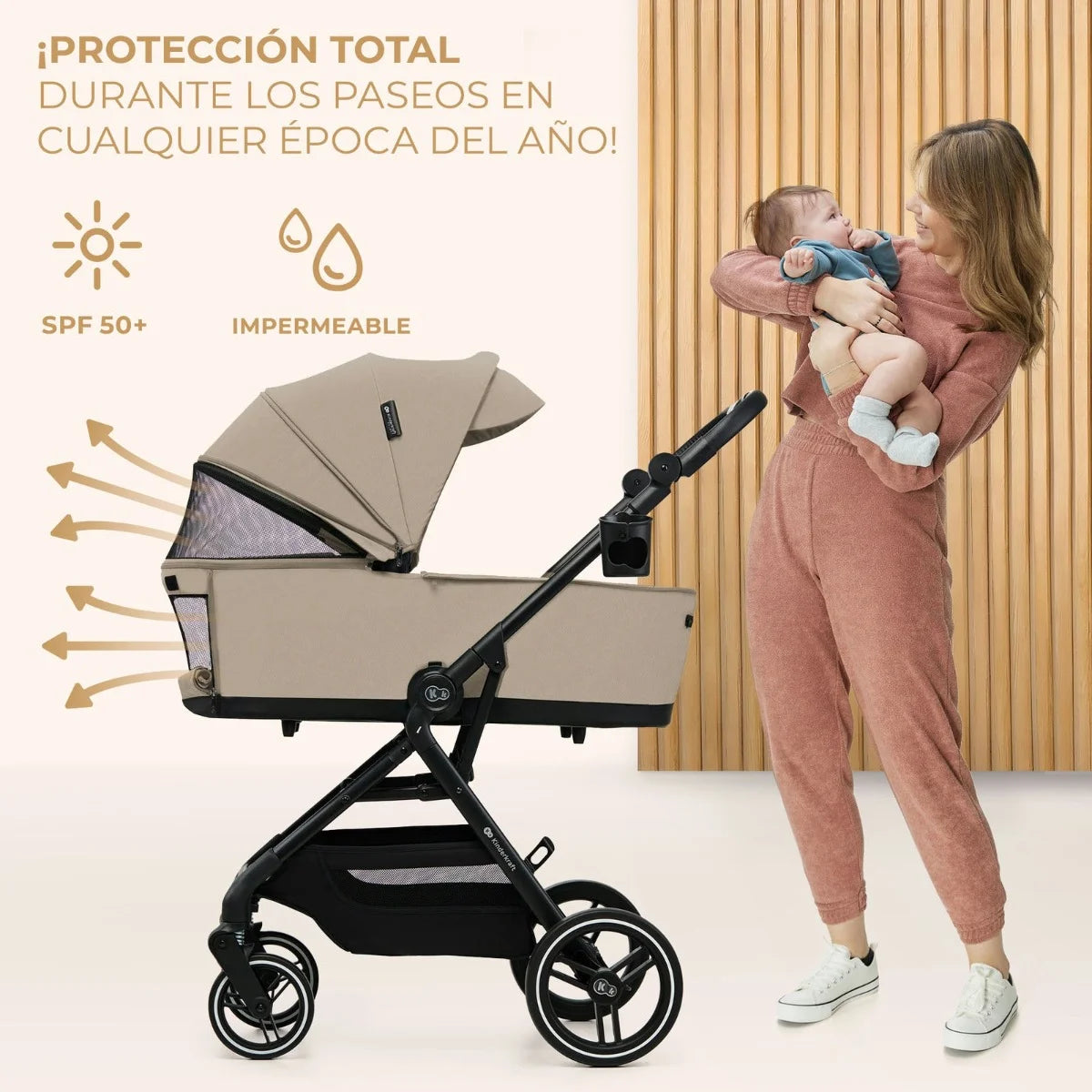 Kinderkraft Yoxi | Carrito bebé 2 piezas