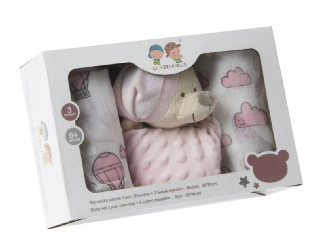 Juego Infantil Doudou + 2 Gasas 10670. GAMBERRITOS