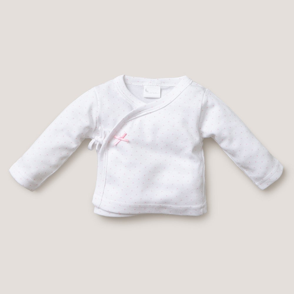 SET REGALO 5 PCS 100% ALG. T 0-6M TOPOS BAMBOO ROSA