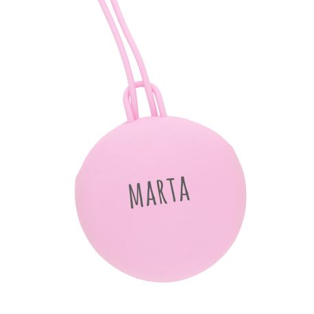 Portachupetes Gummy Celeste Personalizable